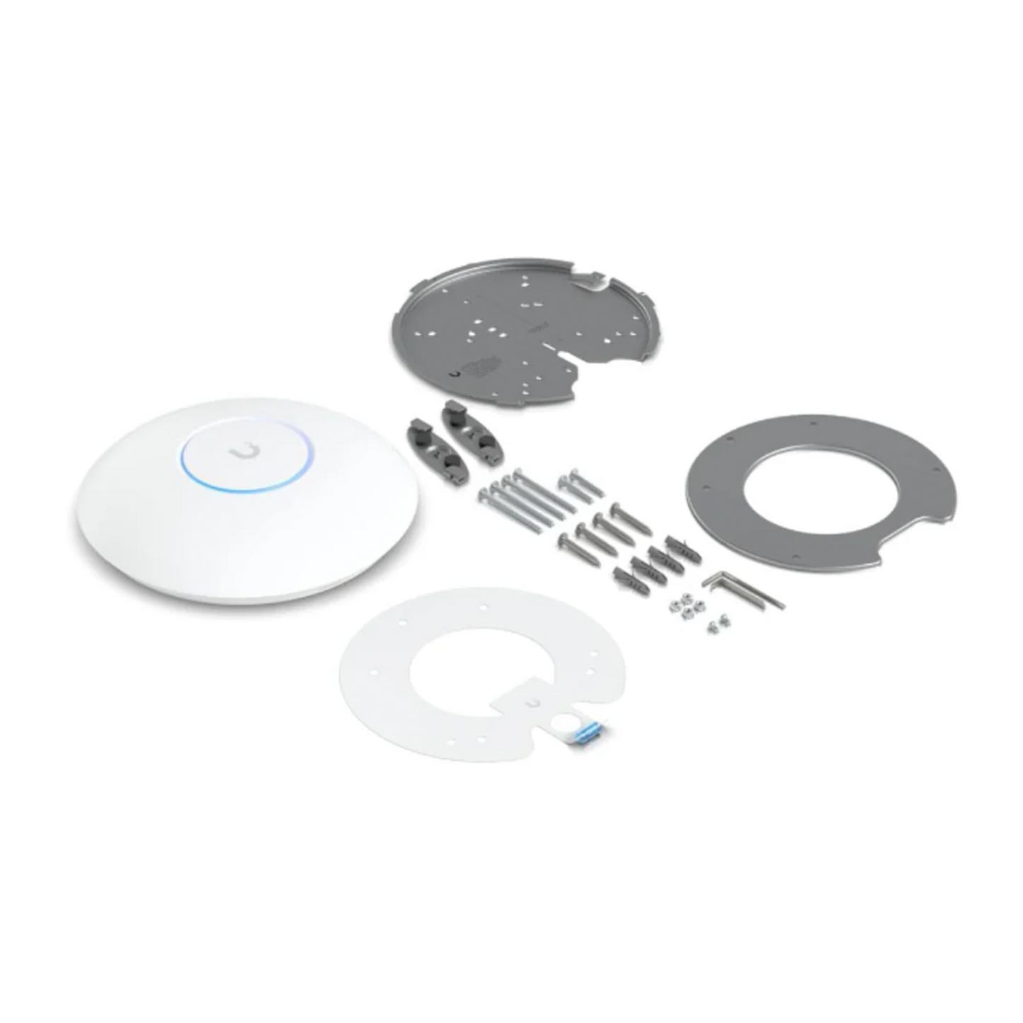 Ubiquiti Networks UniFi U7 PRO MAX Indoor WiFi 7 Access Point - Dual-Band, 6 GHz (5.7 Gbps), 2.4 GHz (688 Mbps), Supports 300+ Clients, SGCC Steel Design, White