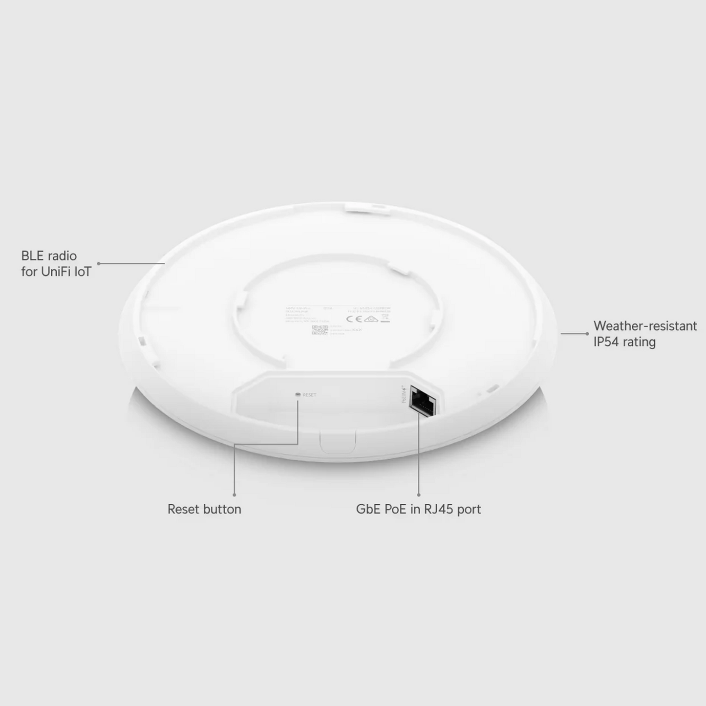 Ubiquiti Networks UniFi U6 PRO Indoor WiFi 6 Access Point – Dual-Band, 5 GHz (4.8 Gbps), 2.4 GHz (573.5 Mbps), Supports 300+ Clients, Sleek White Design