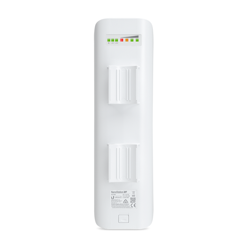 Ubiquiti Networks NanoStation M5 Outdoor Wireless Bridge – 5 GHz (150+ Mbps), 16 dBi Dual-Polarity Antenna, 15+ km Range, PoE Support, Weather-Resistant, White