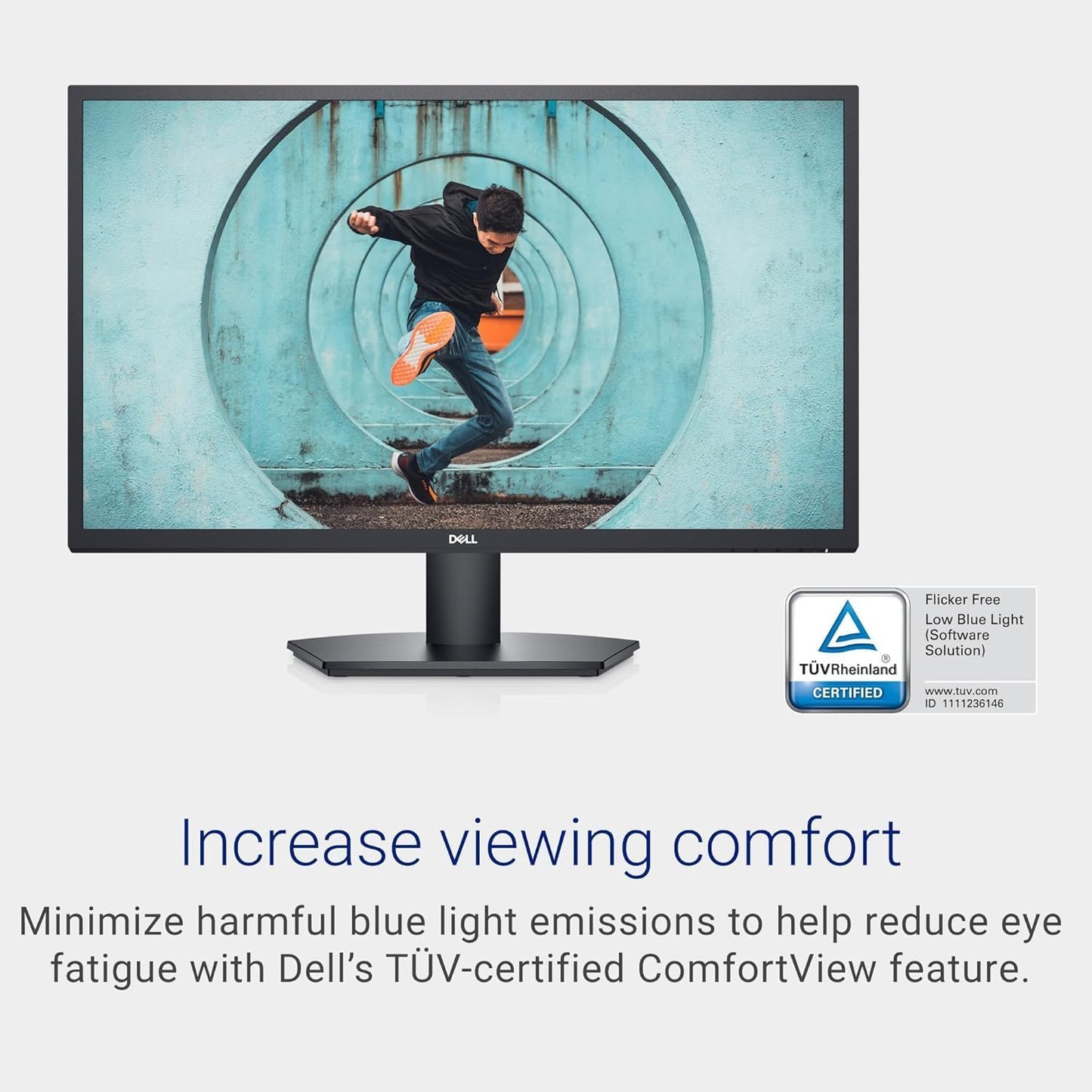 Dell SE2722H 27" Full HD (1920x1080) Monitor - Includes Wired Keyboard + Mouse + Mouse Pad | 75Hz, IPS, 5ms, 99% sRGB, DisplayPort, HDMI, VGA