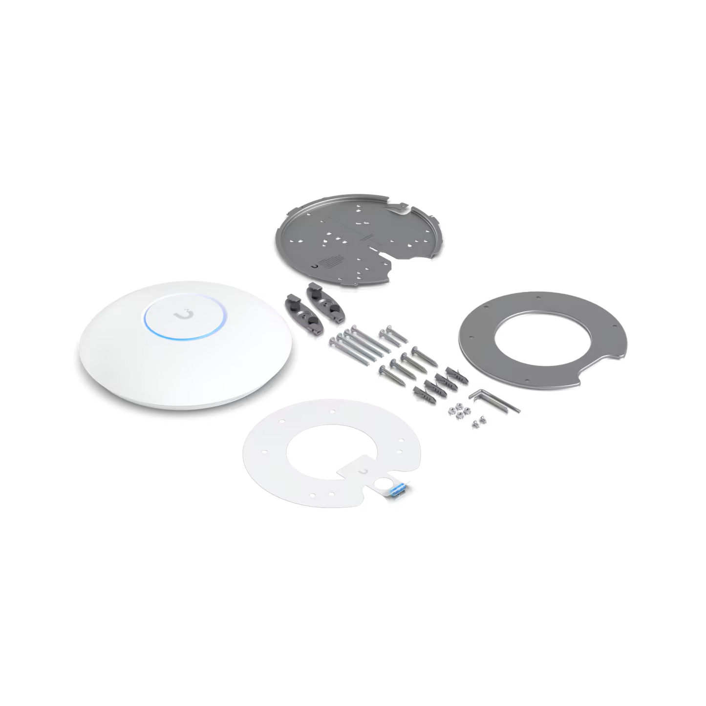 Ubiquiti Networks UniFi U7 PRO MAX Indoor WiFi 7 Access Point – Tri-Band, 6 GHz (5.7 Gbps), 5 GHz (4.8 Gbps), 2.4 GHz (1.2 Gbps), Supports 500+ Clients, Premium Design, White