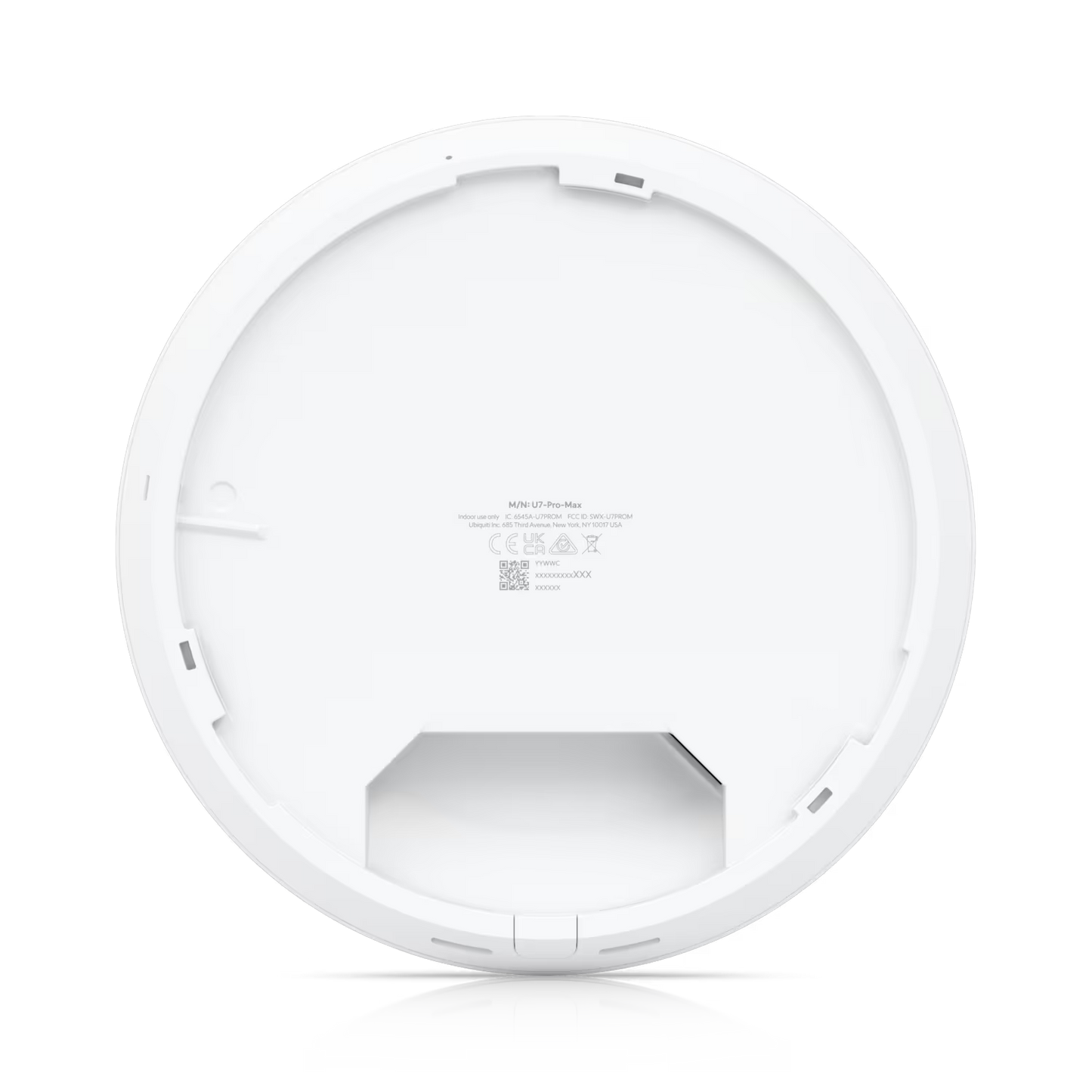 Ubiquiti Networks UniFi U7 PRO MAX Indoor WiFi 7 Access Point – Tri-Band, 6 GHz (5.7 Gbps), 5 GHz (4.8 Gbps), 2.4 GHz (1.2 Gbps), Supports 500+ Clients, Premium Design, White
