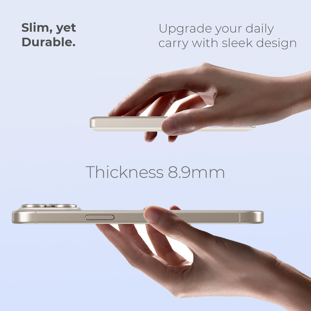 EKR 5000mAh Slim Power Bank, 15W Wireless Charging, PD20W Fast Charging for iPhone 16/15/14/13/12/ series/Samsung/Android/Google/Airpods