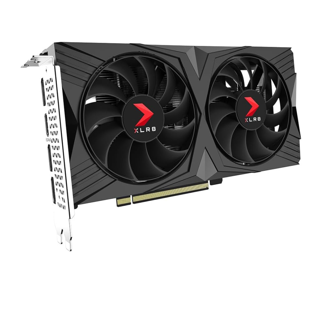 PNY GeForce RTX™ 4060 8GB XLR8 Gaming Verto Dual Fan OC Graphics Card DLSS 3
