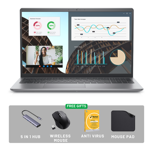 Dell Vostro 3530 - Intel Core i5-1334U, 8GB RAM, 512GB SSD, 15.6" FHD, Windows 11 Pro, US/AR Keyboard