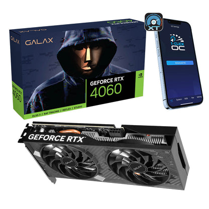 Galax D76L Black GF RTX4060 EX PCI-E 8GB / GDDR6 128BIT