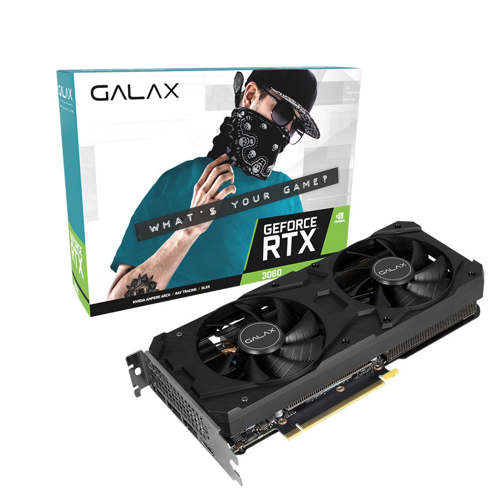 Galax PG190 BLACK GF RTX 3060 1-Click OC PCI-E 12GB | GDDR6 192BIT