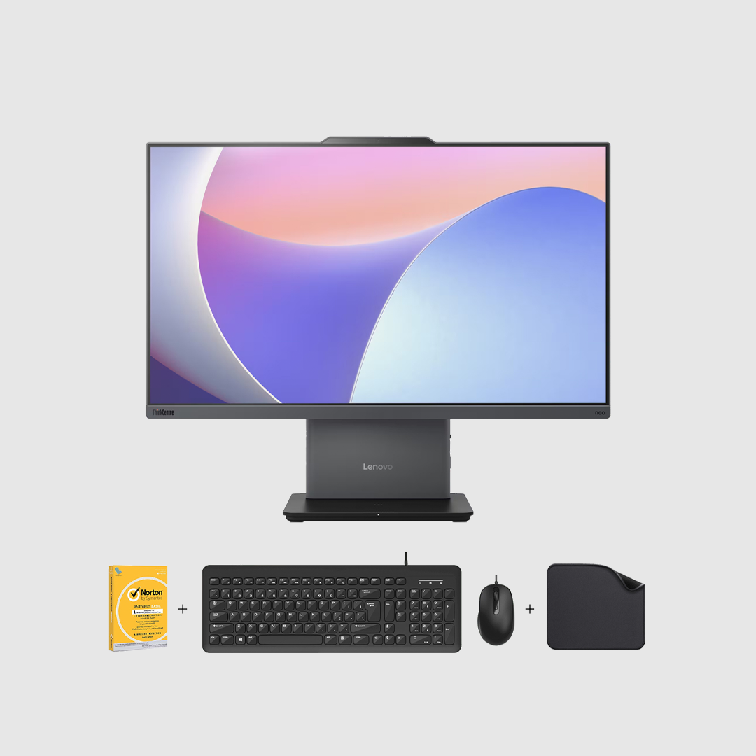 Lenovo G5 All in One PC (Neo 50a-24) - Intel Core i5-13420H | FREE Wired Keyboard + Mouse + Mouse Pad + Antivirus, 16GB RAM, 512GB SSD, 23.8" Display, Win 11 Pro (Upgrade)