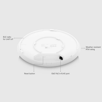 Ubiquiti Networks UniFi U6 PRO Indoor WiFi 6 Access Point – Dual-Band, 5 GHz (4.8 Gbps), 2.4 GHz (573.5 Mbps), Supports 300+ Clients, Sleek White Design