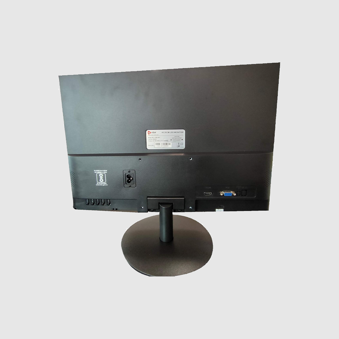 Enter LED Monitor 48.26 cm (19 Inch), HD Display, Slim Design, E-M0-A01, Black