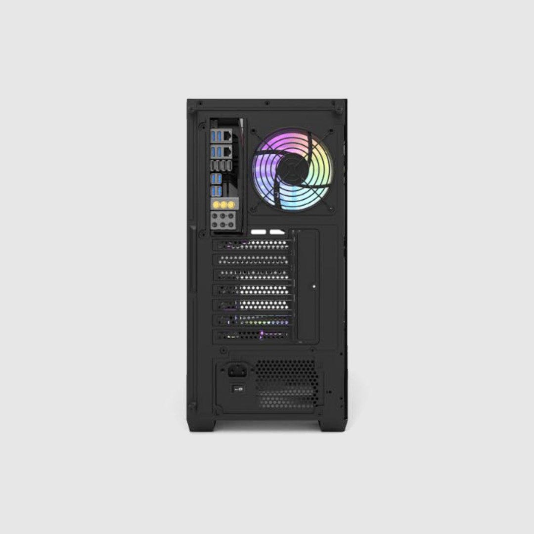 FIRST WAVE VERTEX Workstation PC - Intel Core i9-14900K, 64GB DDR5 RAM, 1TB NVMe SSD + 1TB HDD, Zotac RTX4060 8GB Graphics - Win11 Pro, 1+1 Year Warranty For Video Editing, 3D Modeling (Jet Black)