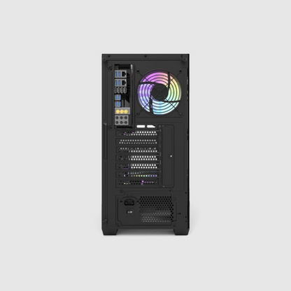 FIRST WAVE VERTEX Workstation PC - Intel Core i9-14900K, 64GB DDR5 RAM, 1TB NVMe SSD + 1TB HDD, Zotac RTX4060 8GB Graphics - Win11 Pro, 1+1 Year Warranty For Video Editing, 3D Modeling (Jet Black)