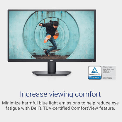 Dell SE2722H 27" Full HD (1920x1080) Monitor - Includes Wired Keyboard + Mouse + Mouse Pad | 75Hz, IPS, 5ms, 99% sRGB, DisplayPort, HDMI, VGA
