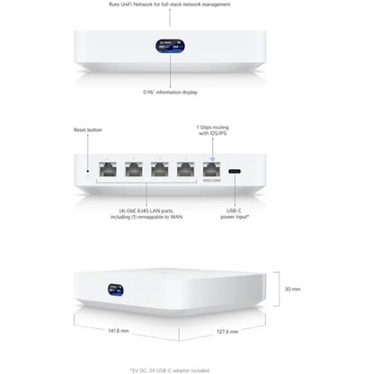Ubiquiti Networks Cloud Gateway Ultra (UCG-Ultra) - High-Performance Cloud Management, Advanced Security, Multi-Site Network Control, Scalable Design