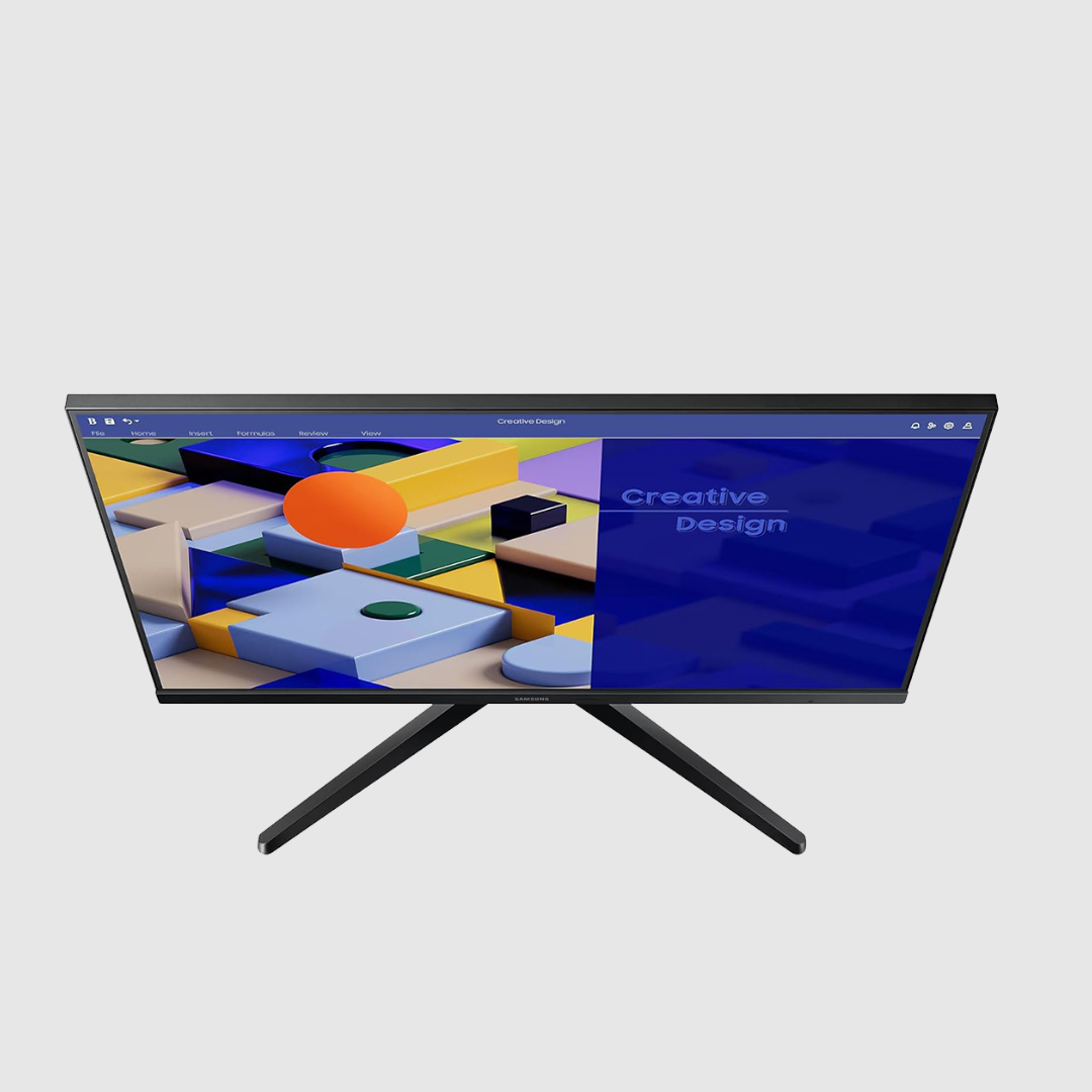 Samsung 24" FHD Monitor with 75Hz Refresh Rate, Borderless Design, IPS Display, AMD FreeSync, Eye Care (LS24C310EAMXUE) Include Wiress Mouse + Antivirus + Mouse Pad