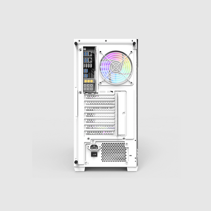 FIRST WAVE NEXUS Workstation PC - Intel Core i9-14900K, 64GB DDR5 RAM, 1TB NVMe SSD + 1TB HDD, Zotac RTX4060 8GB Graphics - Win11 Pro, 1+1 Year Warranty For Video Editing, 3D Modeling (Snow White)