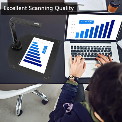 FIRST WAVE Document Camera – High-Performance Scanner with OCR & Video Recording