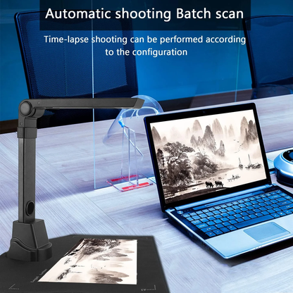 FIRST WAVE Document Camera – High-Performance Scanner with OCR & Video Recording
