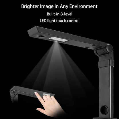 FIRST WAVE Document Camera – High-Performance Scanner with OCR & Video Recording