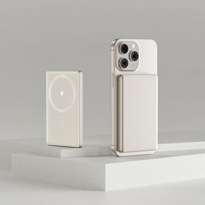 EKR 5000mAh Slim Power Bank, 15W Wireless Charging, PD20W Fast Charging for iPhone 16/15/14/13/12/ series/Samsung/Android/Google/Airpods