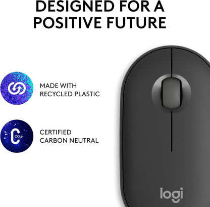 Logitech Pebble Mouse 2 M350s Slim Bluetooth Wireless Mouse