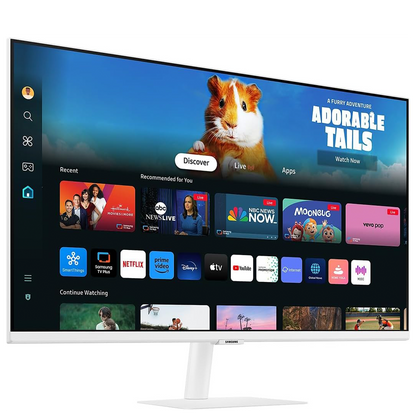 Samsung 27" Smart Business Monitor M5 M50D - Full HD Display, 27-Inch Screen, Sleek White Design - Includes C270 HD WebCam + Wireless Mouse + Mouse Pad (LS27DM501EMXUE)