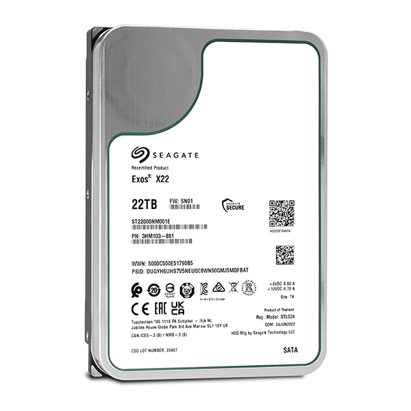 Seagate Exos SATA 6Gb/s 7200RPM 3.5" Enterprise Hard Drive