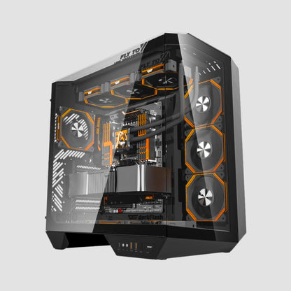 FIRST WAVE HyperLoop Workstation PC - 14th Gen intel i9-14900KS, 128GB DDR5 RAM, Nvidia RTX4060 8GB Graphic, 1TB NVMe SSD+1TB SDD,Win11 Pro, 2Year Warranty - video editing, 3D Modeling, Deep Learning