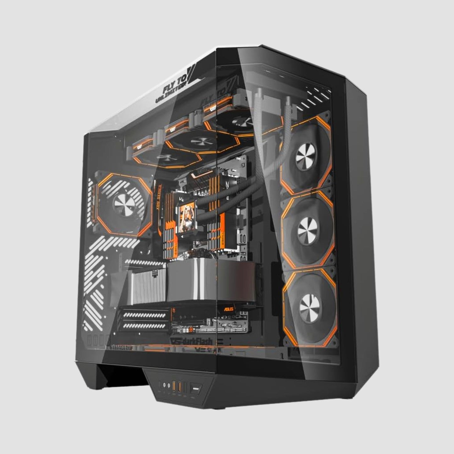 FIRST WAVE HyperLoop Workstation PC - 14th Gen intel i9-14900KS, 128GB DDR5 RAM, Nvidia RTX4060 8GB Graphic, 1TB NVMe SSD+1TB SDD,Win11 Pro, 2Year Warranty - video editing, 3D Modeling, Deep Learning