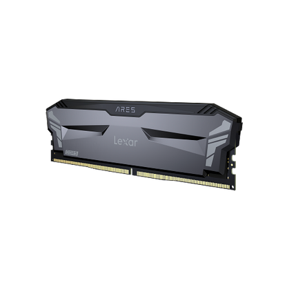 Lexar® Ares 16GB DDR5 4800  CL40 1.1V Memory with heatsink.