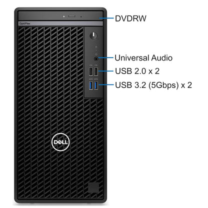 Dell OptiPlex 7010 | FREE Wifi Adapter+Headset+128GB USB Flash Drive+ MOUSE PAD +Antivirus | Intel i7-13700, 16GB DDR5 RAM, 1TB PCIe SSD + 1TB HDD, 4GB Graphic Card