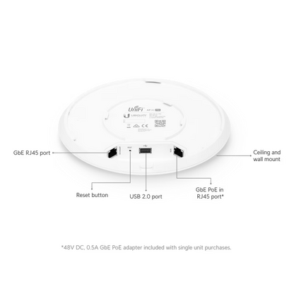 Ubiquiti Networks UniFi UAP-AC-PRO Indoor/Outdoor WiFi 5 Access Point – Dual-Band, 5 GHz (1.3 Gbps), 2.4 GHz (450 Mbps), Supports 200+ Clients, Gigabit Ethernet, Weather-Resistant, White